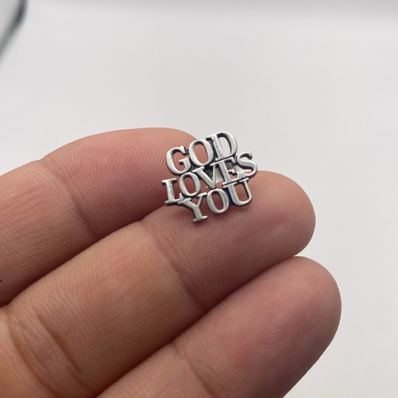 Tiffany & Co. God Loves You pin (Sterling) - Picture 2 of 5